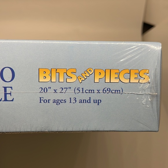 ~NEW~ Bits and Pieces 1000 Piece Puzzle "WAITING For SANTA PAWS" Dogs Christmas - Picture 4 of 4